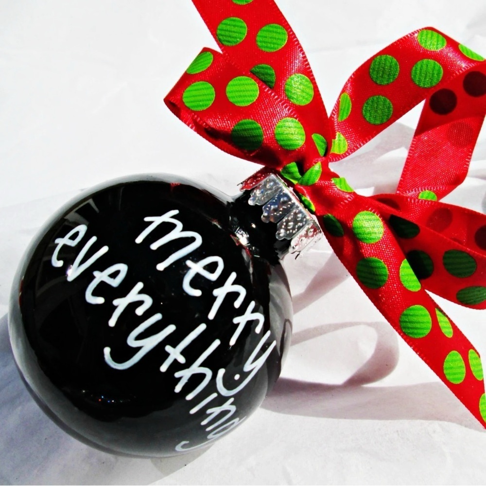 Merry Everything Christmas Ornament – Perfect for Any Holiday, Personalized